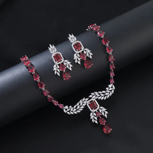 Ruby Royale Necklace Set