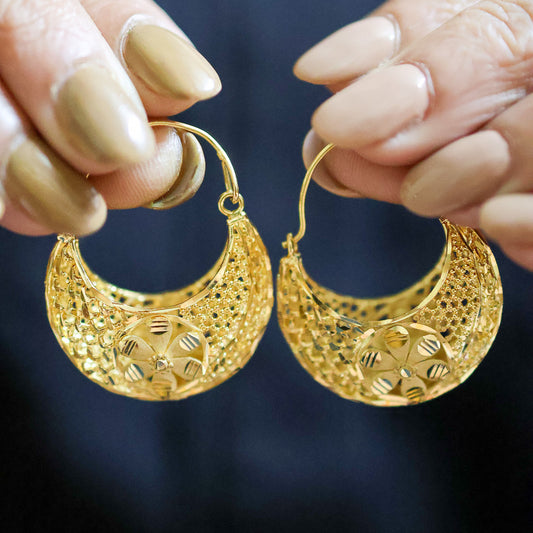 Gold Plated Chandbali Earrings