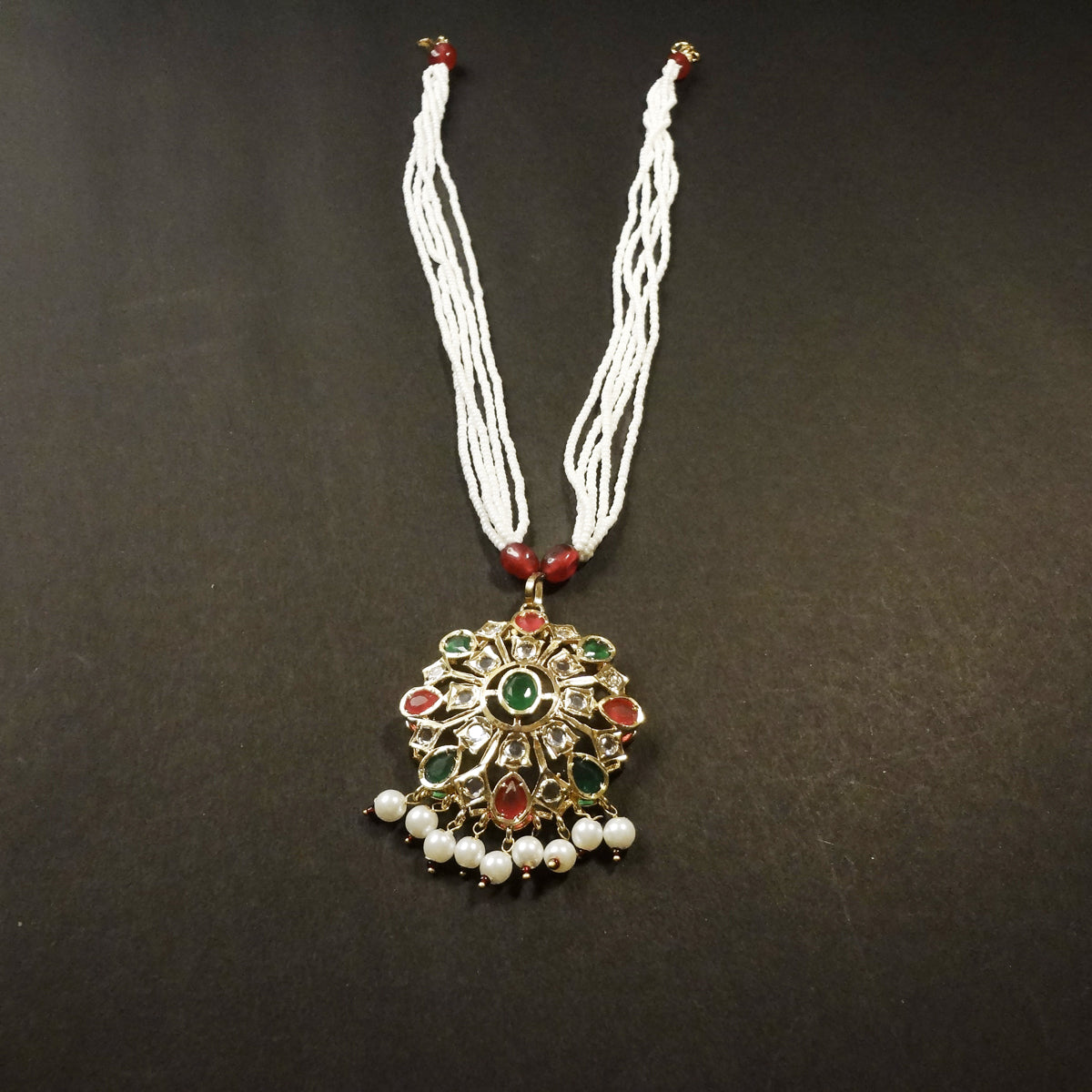 Floral Kundan Necklace Set