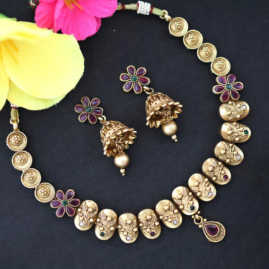 Gold plated princess necklace