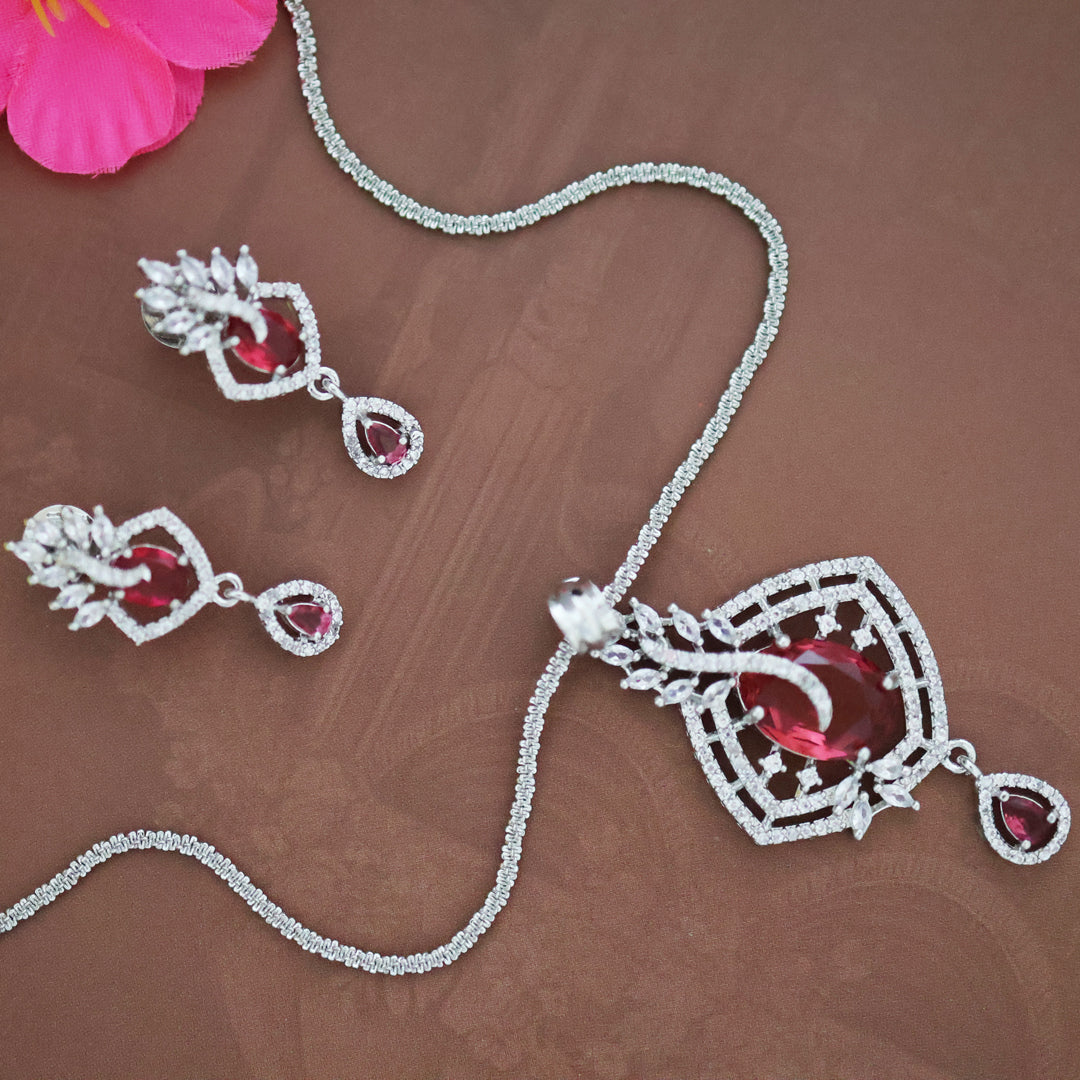 Ruby Stone necklace set