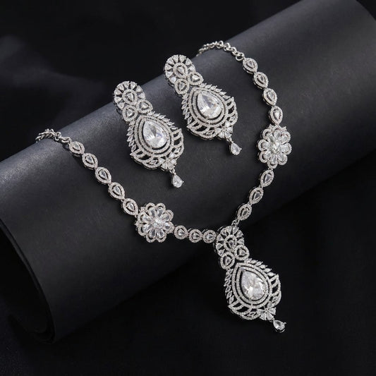 Kohinoor AD Drop Necklace Set