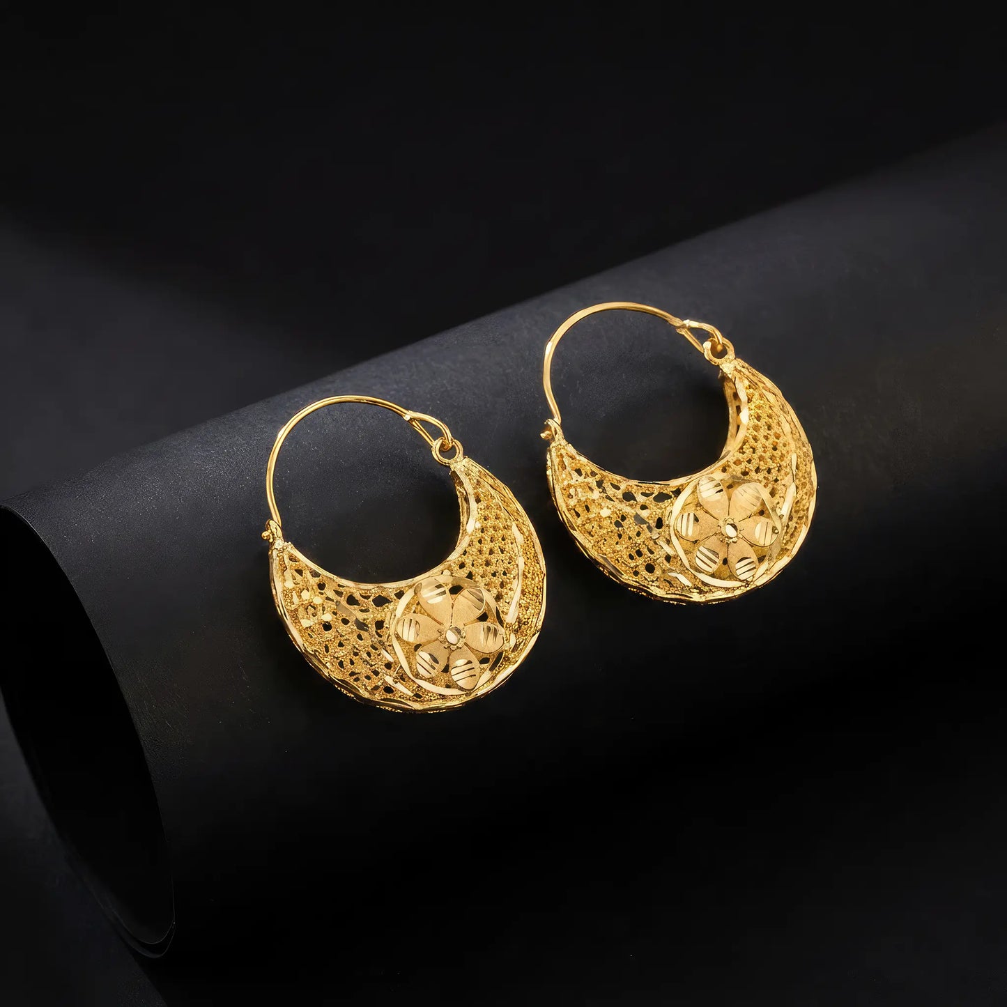 Gold Plated Chandbali Earrings