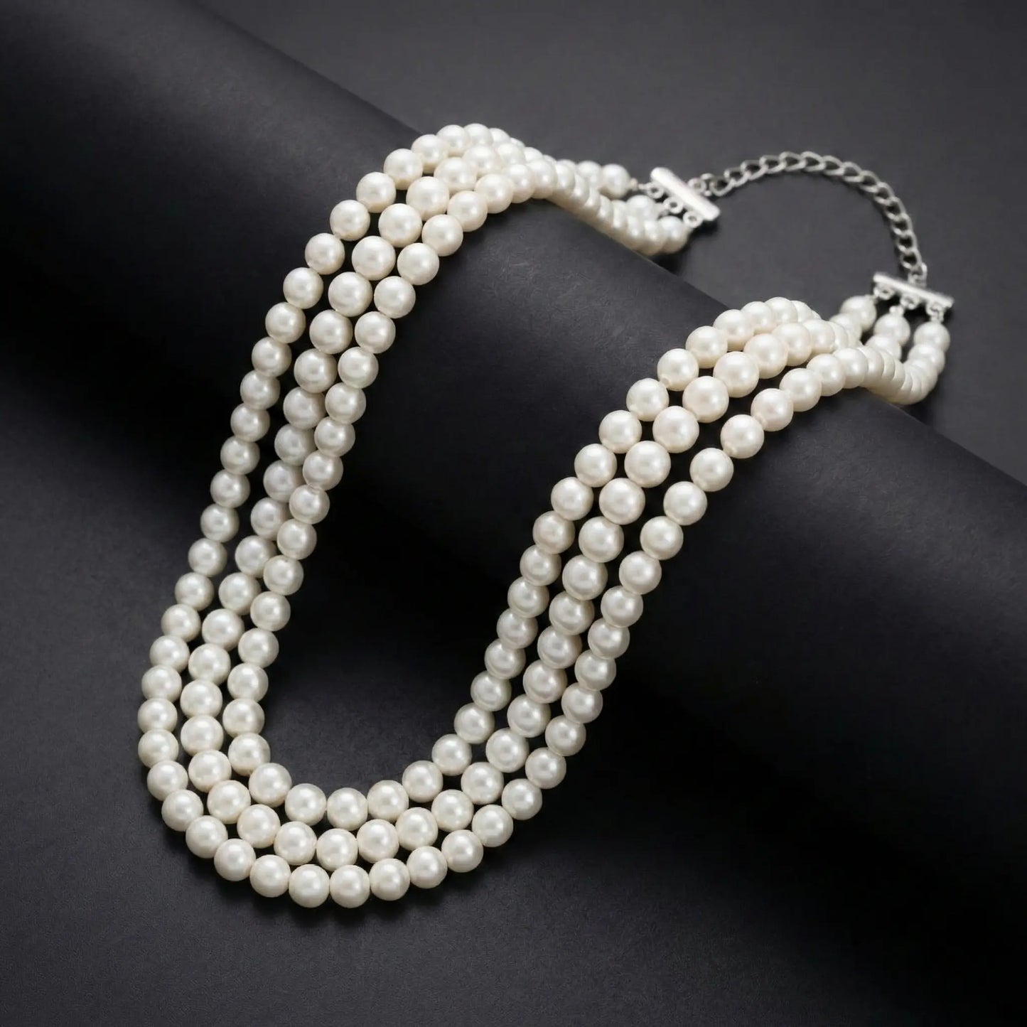 Manvi Triveni Pearl Choker Necklace