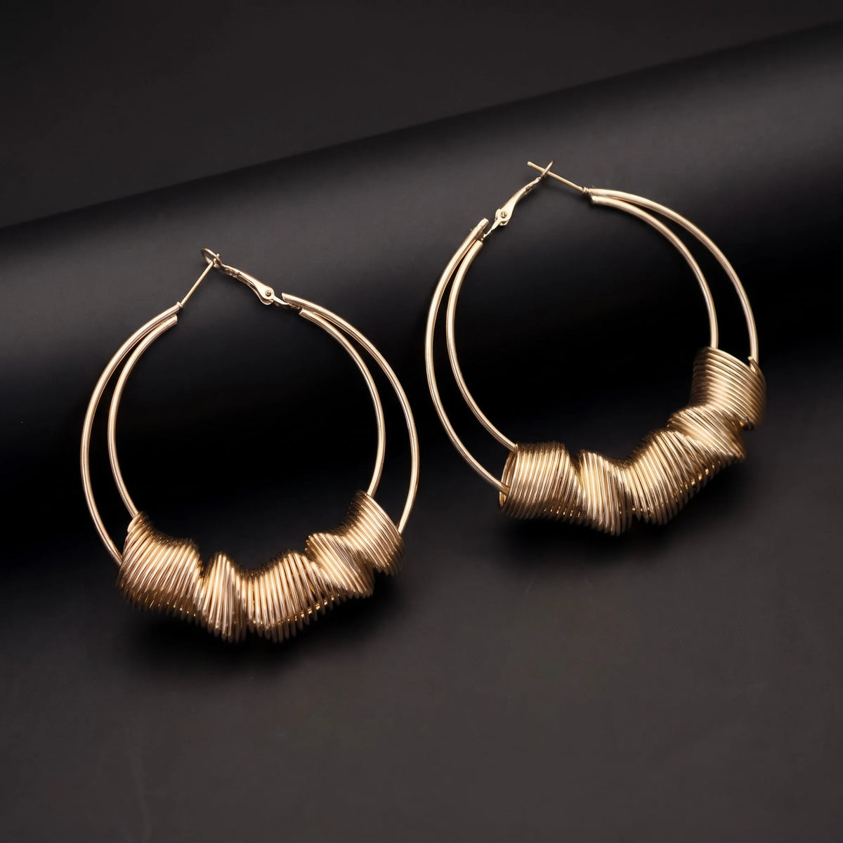 Twist Coil Hoops Earrings
