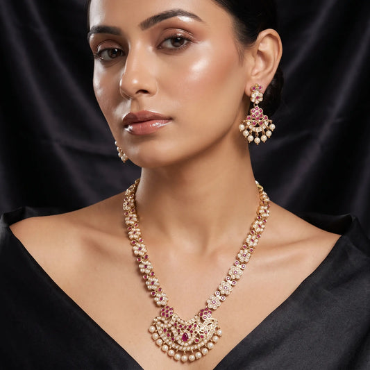 Floral Gold-plated Necklace