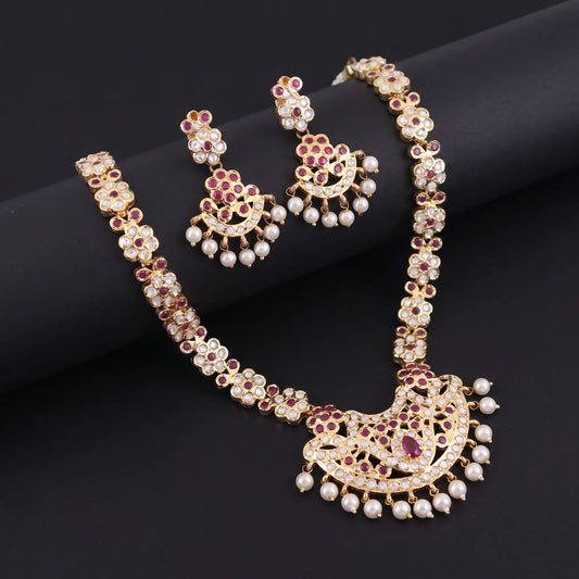 Floral Gold-plated Necklace