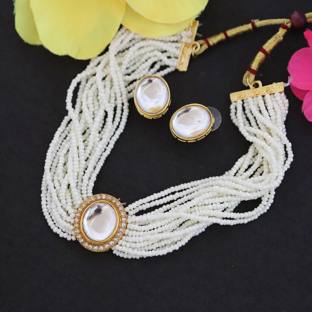 Polki Bead Choker
