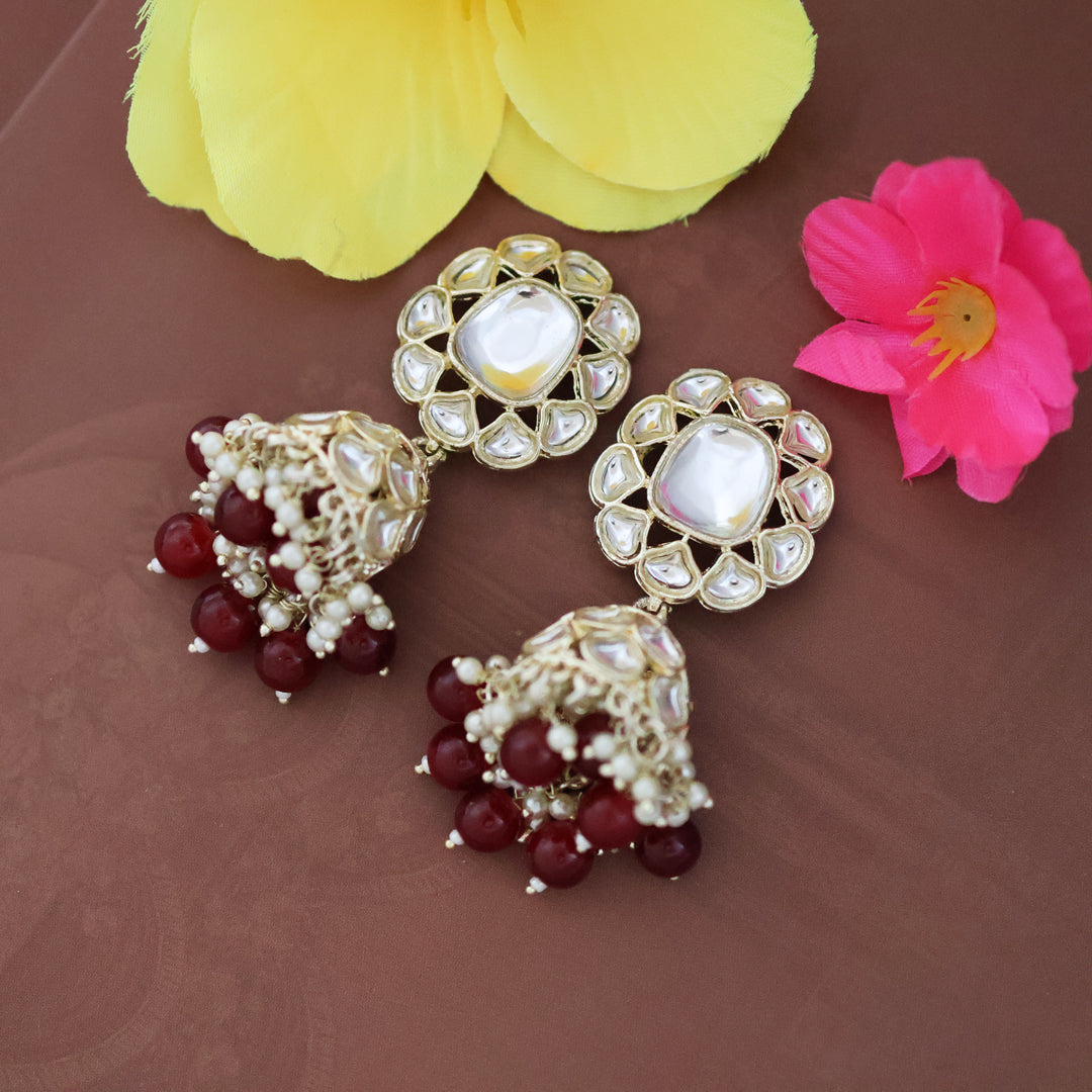 Polki bead choker necklace