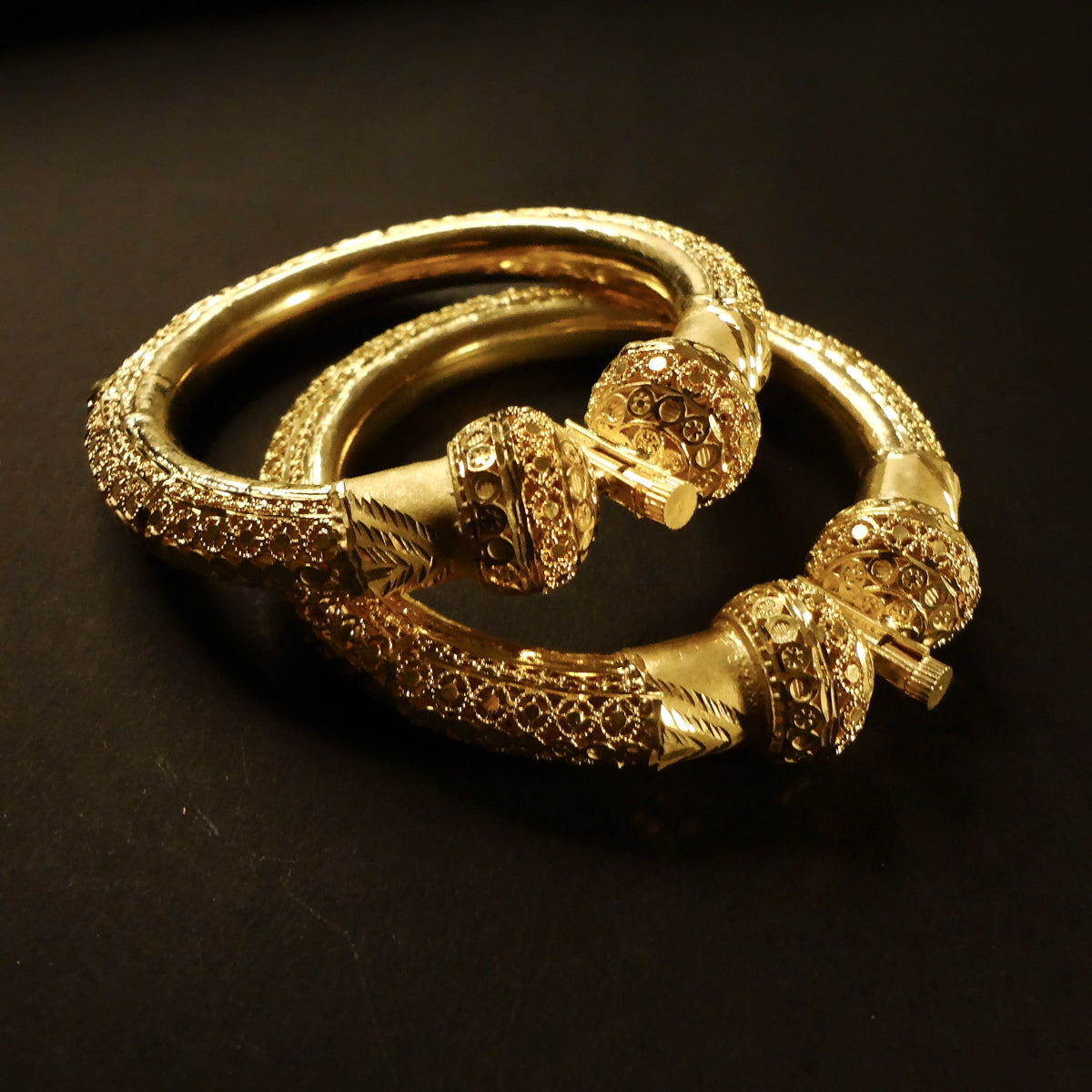 Gold plated premium bangles