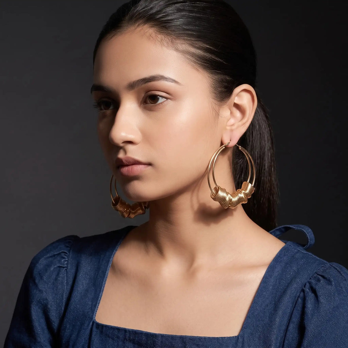 Twisted Coil Hoops