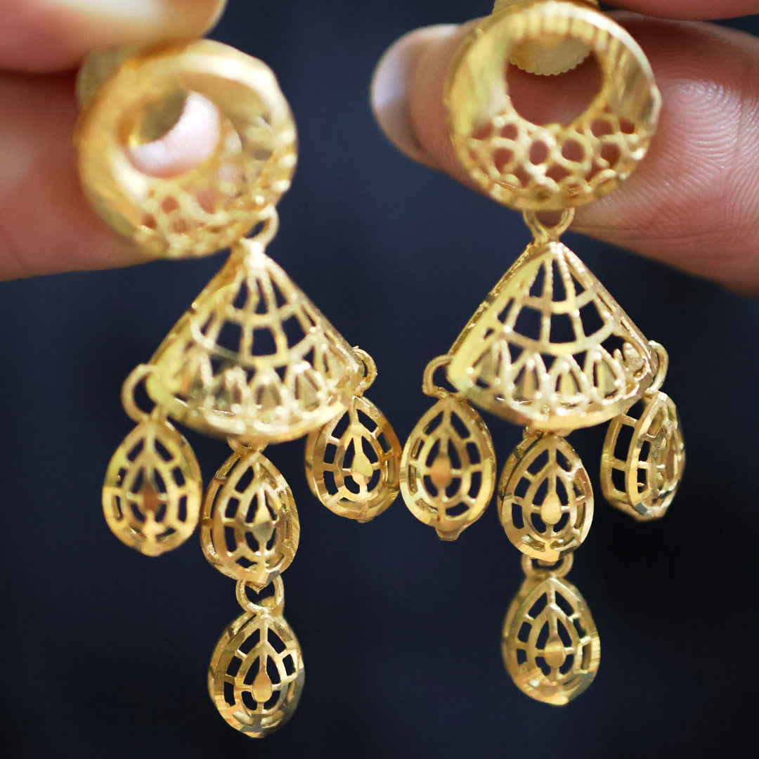 Gold plated Long Necklace Set