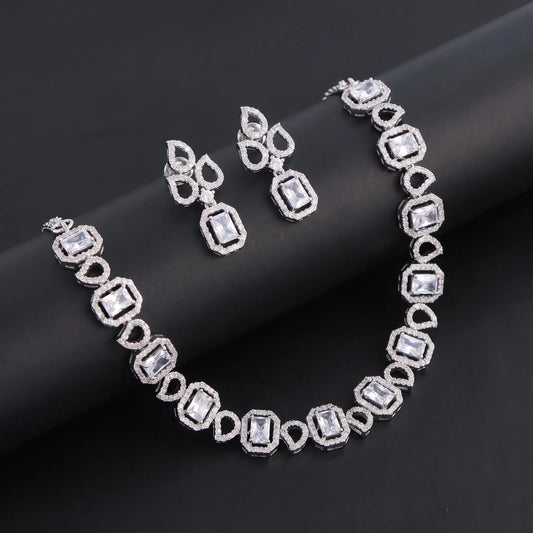 Diamond Geometry AD Necklace Set