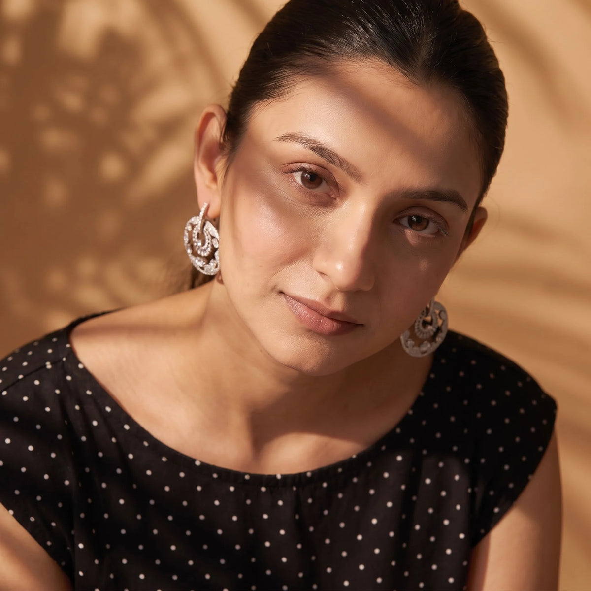 Celestial Halo Dangler Earrings