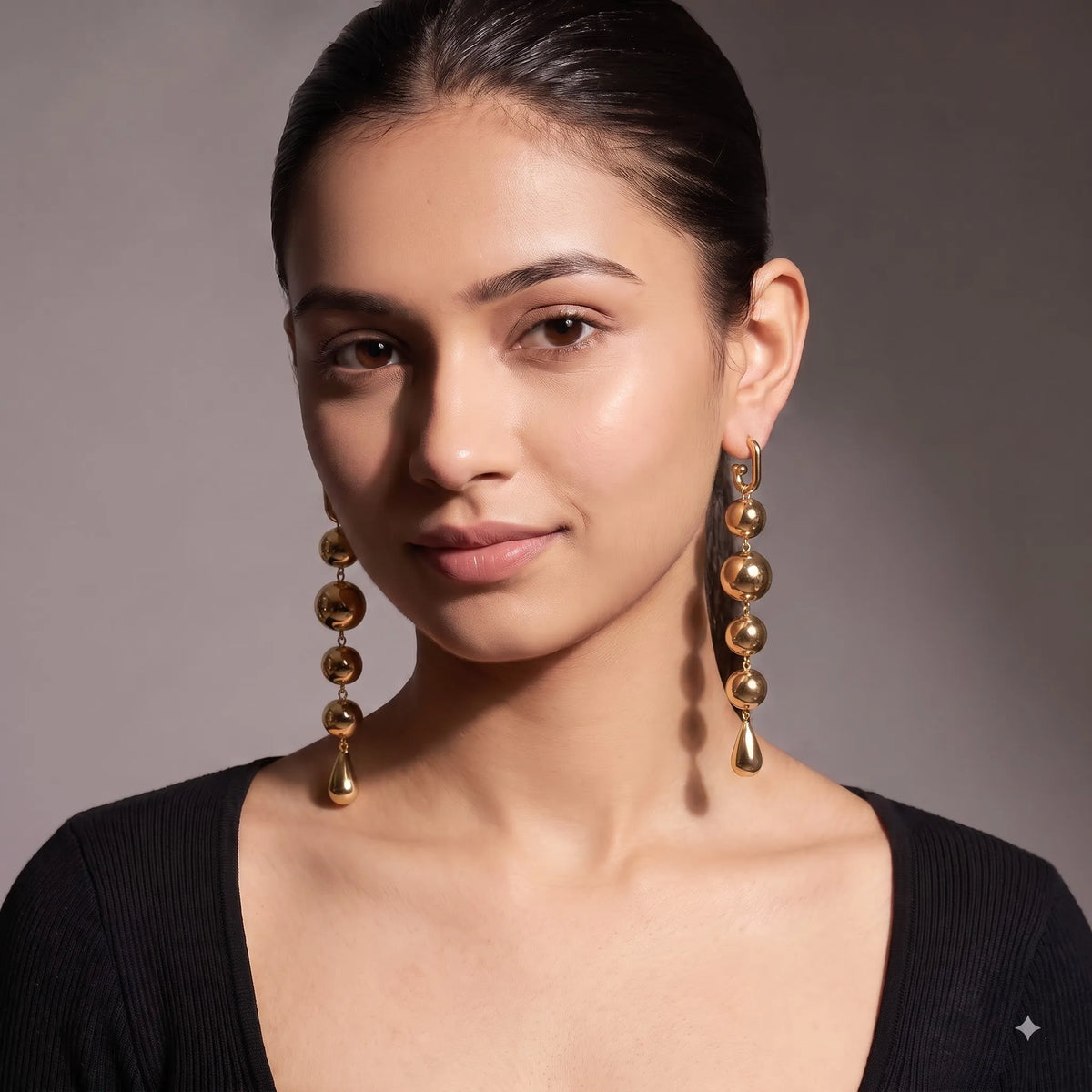 Luxe Orbit Drop Earrings