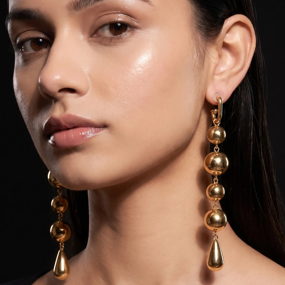 Luxe Orbit Drop Earrings