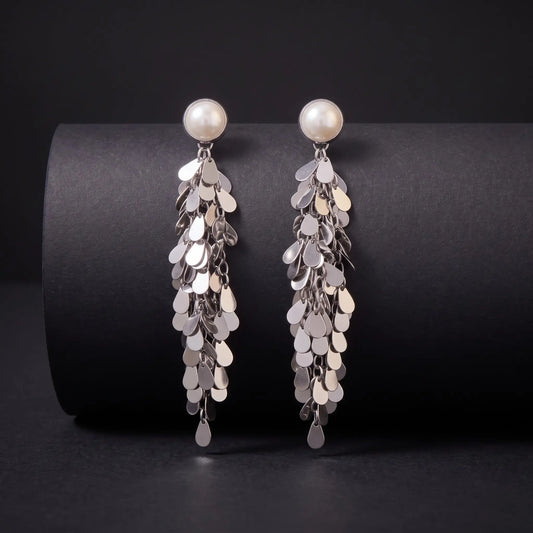 Silver Petal Drop