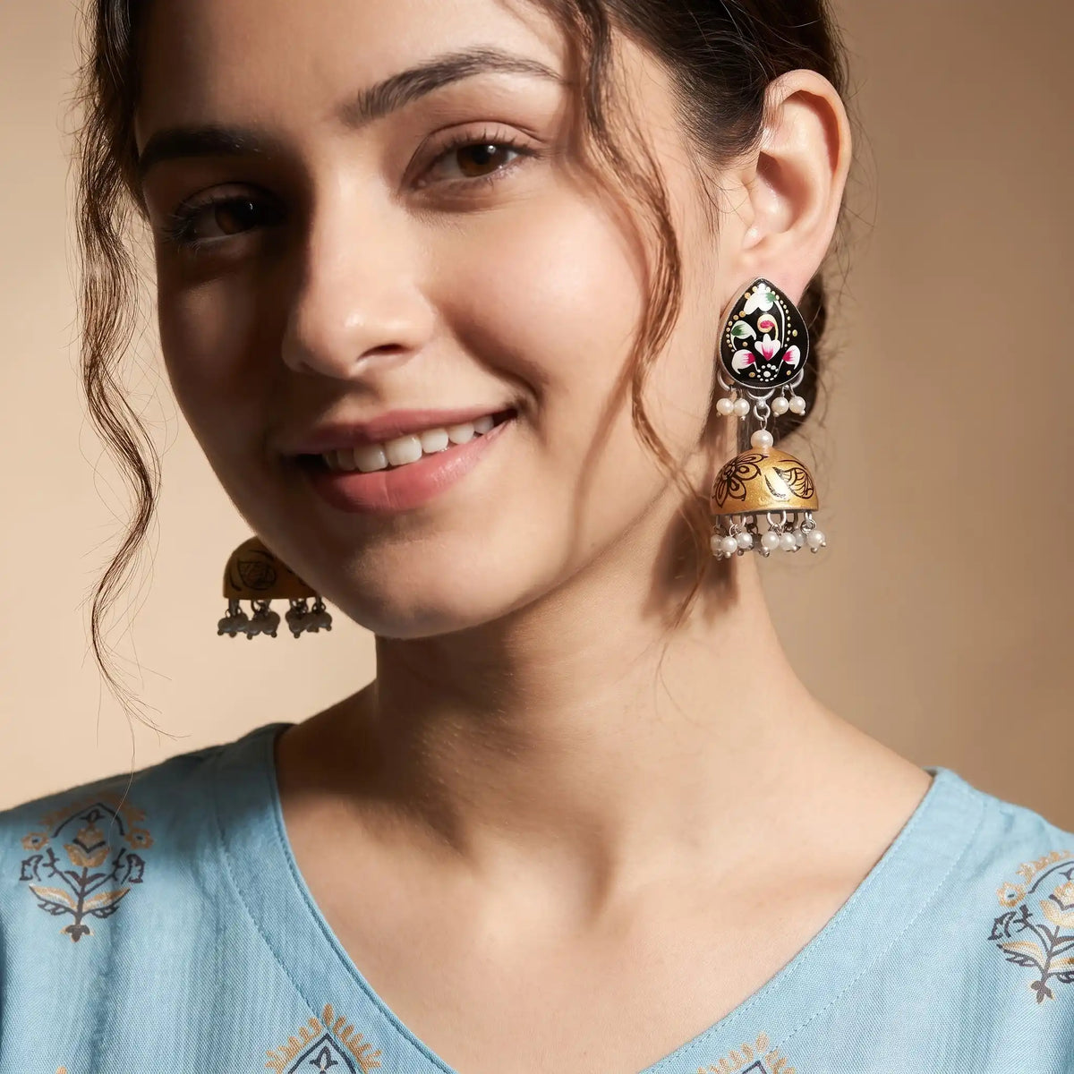 Floral Jhumka