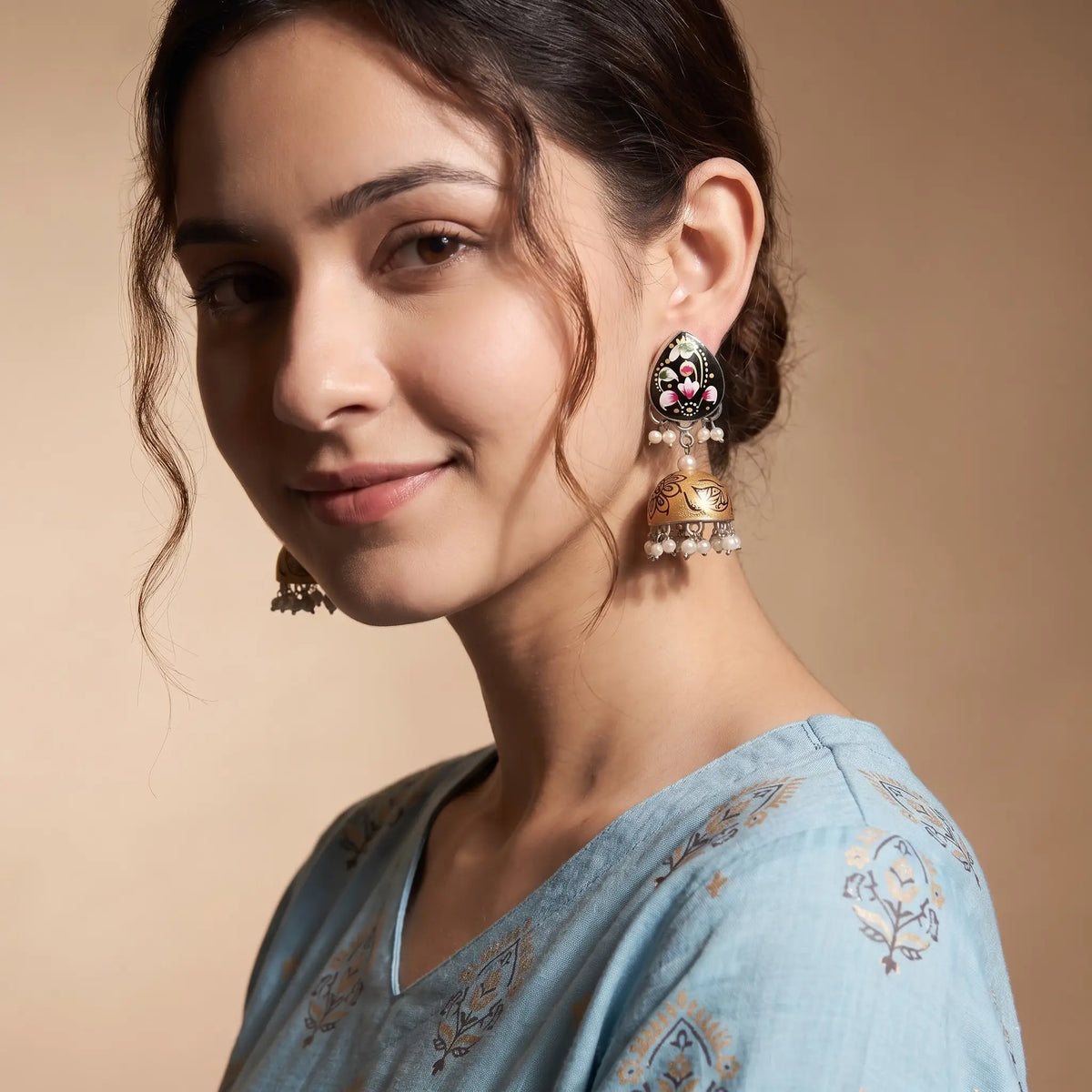Floral Jhumka