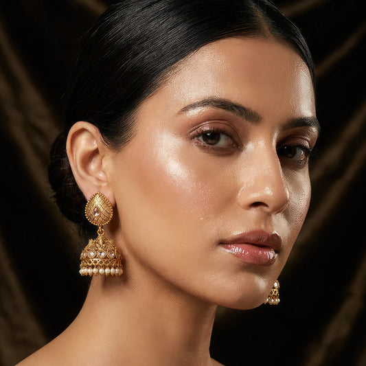 Palki Pearl Jhumka Earrings
