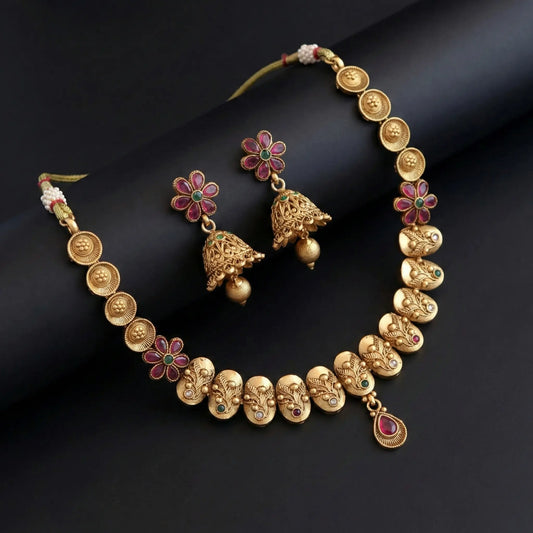 Manvi RajKumari Gold Tone Necklace