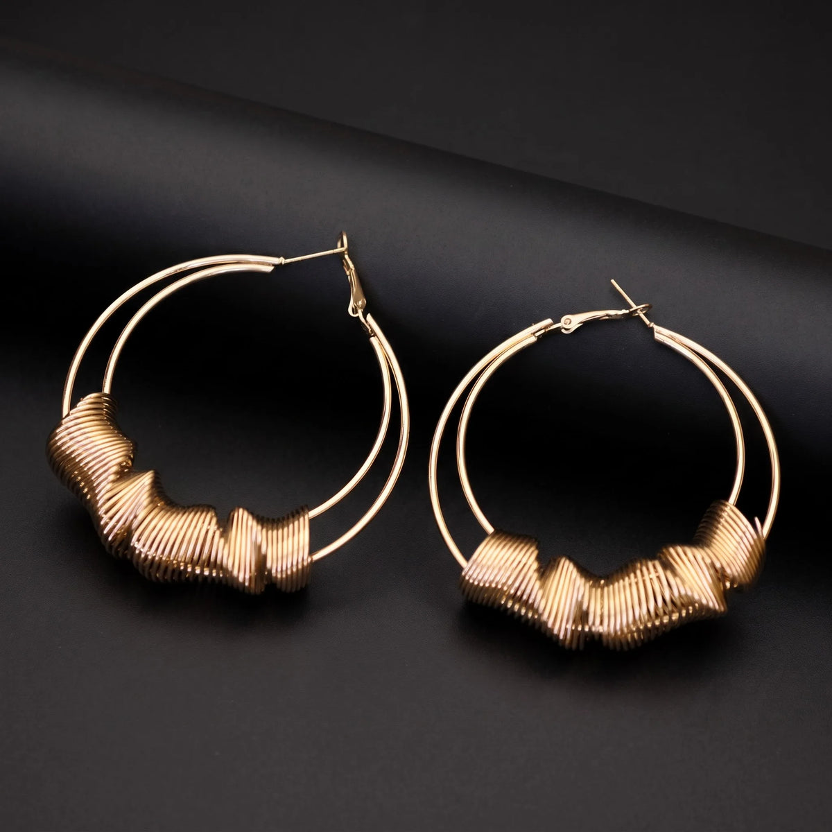 Twist Coil Hoops Earrings