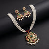 Floral Kundan Necklace Set