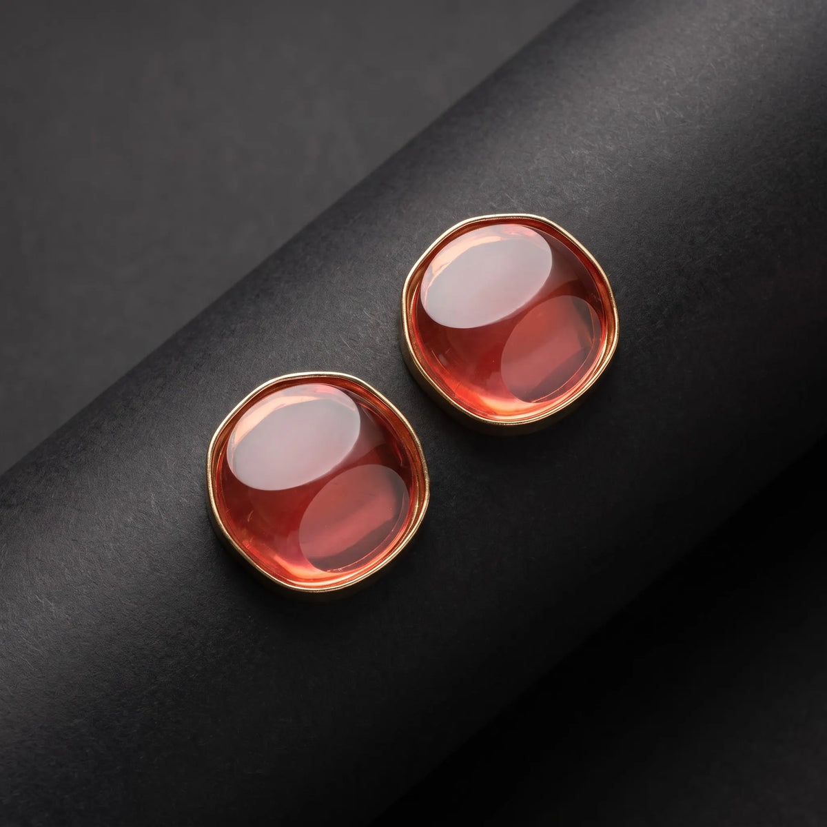 Rose Aura Stud Earrings