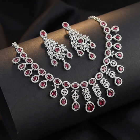Royal Ruby Collar Set