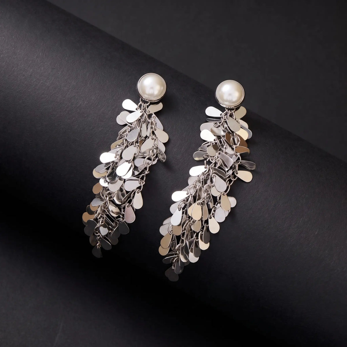 Silver Waterfall Earrings